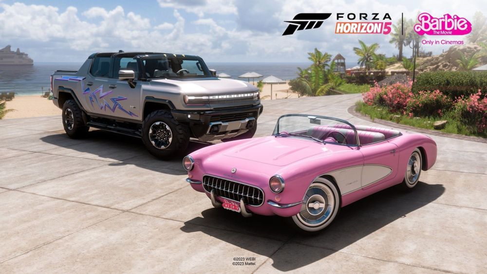 Barbie cars added to Forza racing game