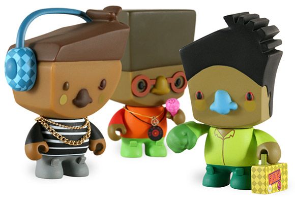 Vinyl figures resemble Maseo, Posdnuos, and Dave (pka Trugoy, RIP) from De La Soul