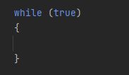 while true loop