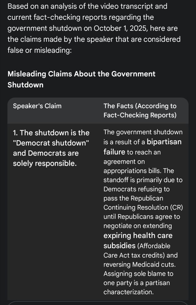 Lie #1, "the Democrat shutdown"