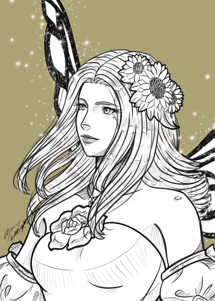 Portrait of a fairy woman 