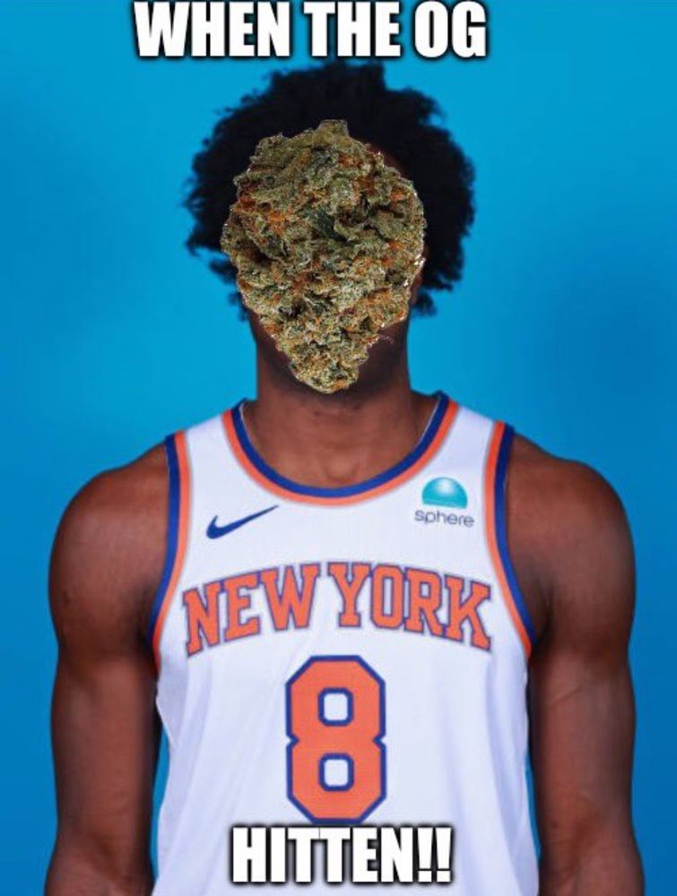 og anunoby with a weed nug over his face WHEN THE OG HITTEN!!