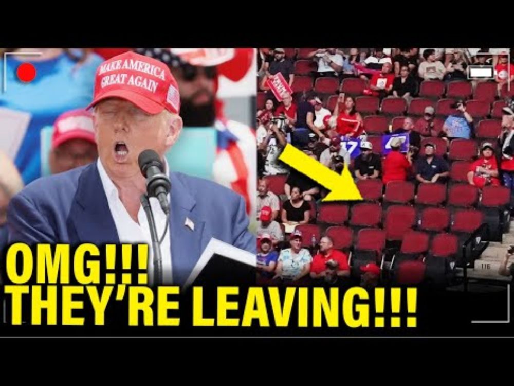 Watch TRUMP LOSE IT as Audience WALKS OUT OF RALLY