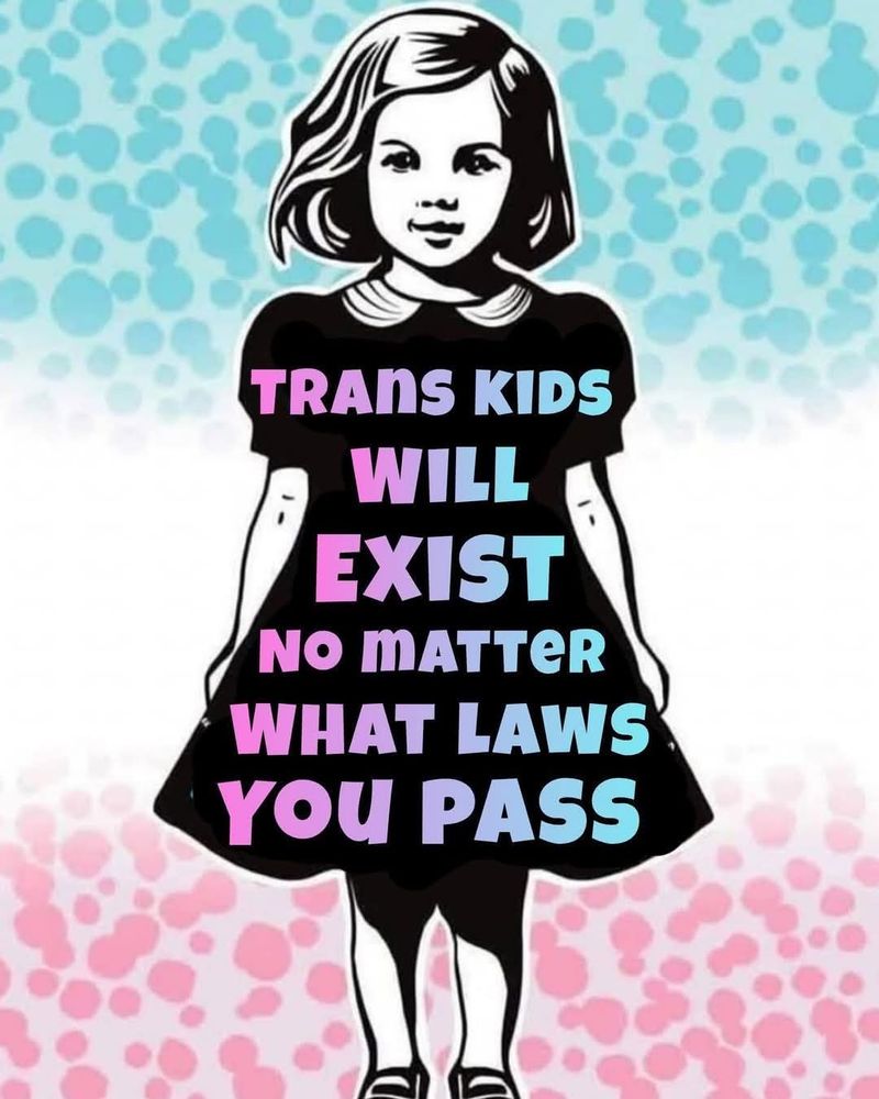 🏳️‍⚧️ Trans Kids will exist no matter what laws you pass. 