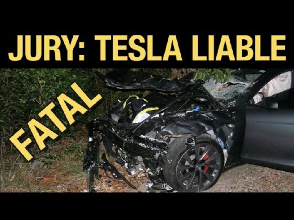 Jury Finds Tesla Partly Liable ($243m) in Autopilot Fatality