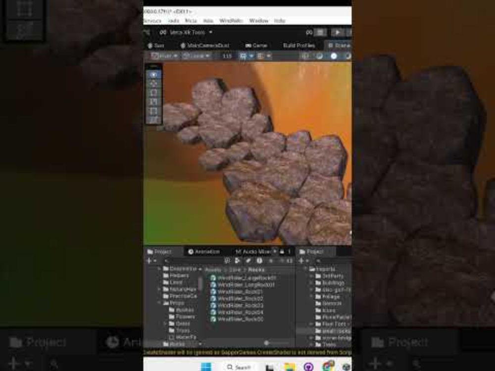 WindRider - Constructing the Hub World River Pt. 2  #metaquest3 #discgolf #gamedev #vr #devlog