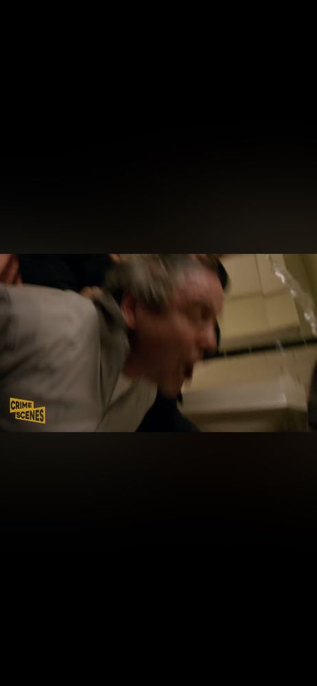 Scene from the pilot of blue bloods where a cop is about to dunk someone’s head in a toilet bowl. 