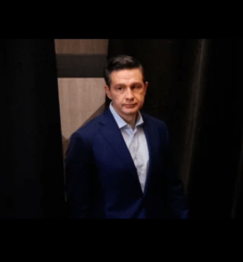 Pierre Poilievre looking sad. 