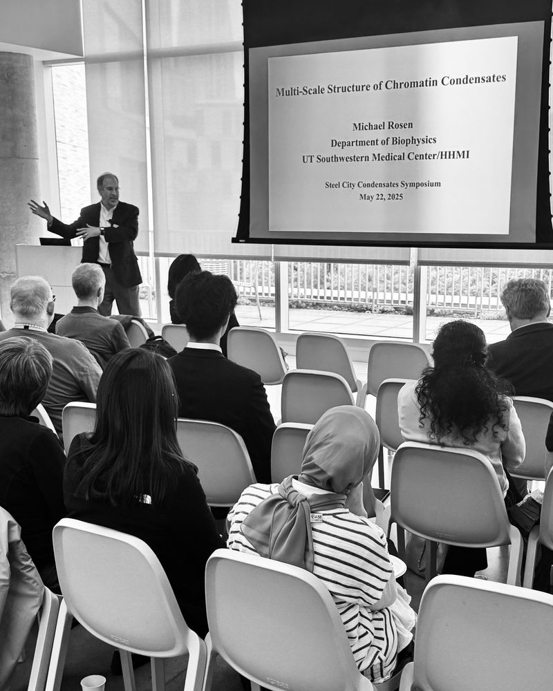 Mike Rosen presenting his Keynote talk on Multi-scale structure of chromatin condensates.