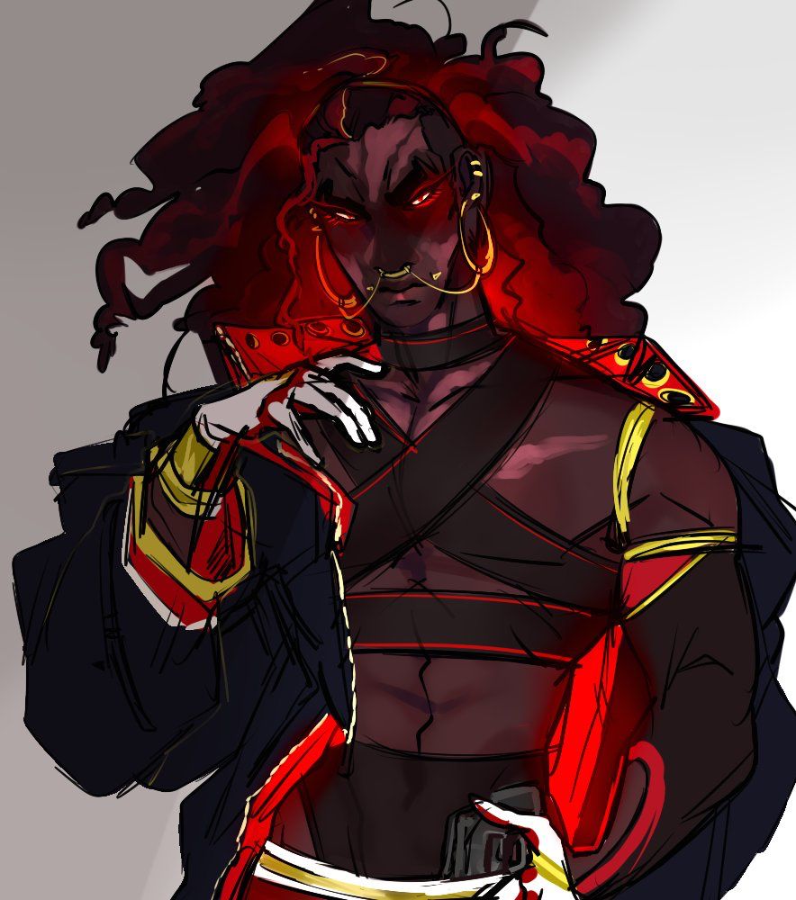 Humanoid rendition of Shadow the Hedgehog 