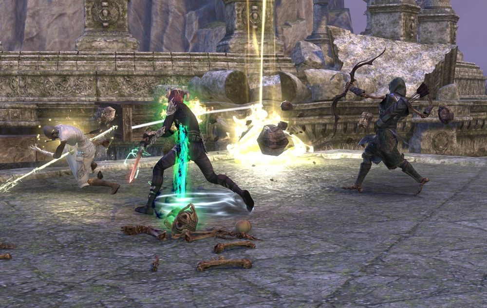 eso screenshot. 두 던머가 싸우고 있다.