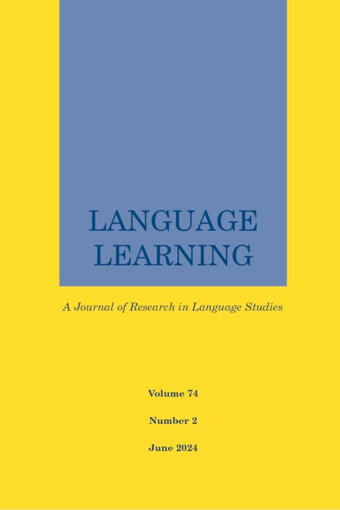 <em>Language Learning</em> | Language Learning Research Club Journal | Wiley Online Library