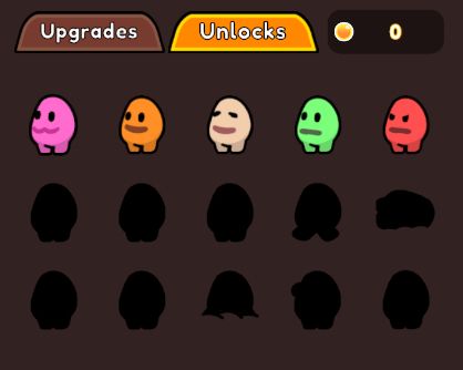Screen displaying the "Chuminis" tab from the game "Chumini: Tiny Army"
