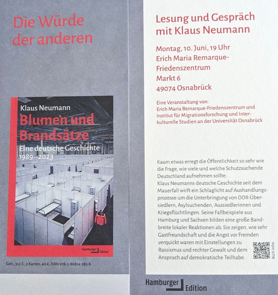 Buchcover und Einladungstext