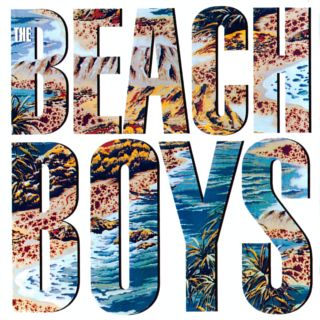Cover of The Beach Boys by The Beach Boys. The title has been laid over an image of a sunny coast.