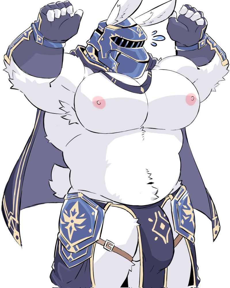 A little fact about him, his actually headless. His ears only appear whenever he has a helmet on, and when taken off, the ears disappear until he wears the helmet again...yes his freeballing