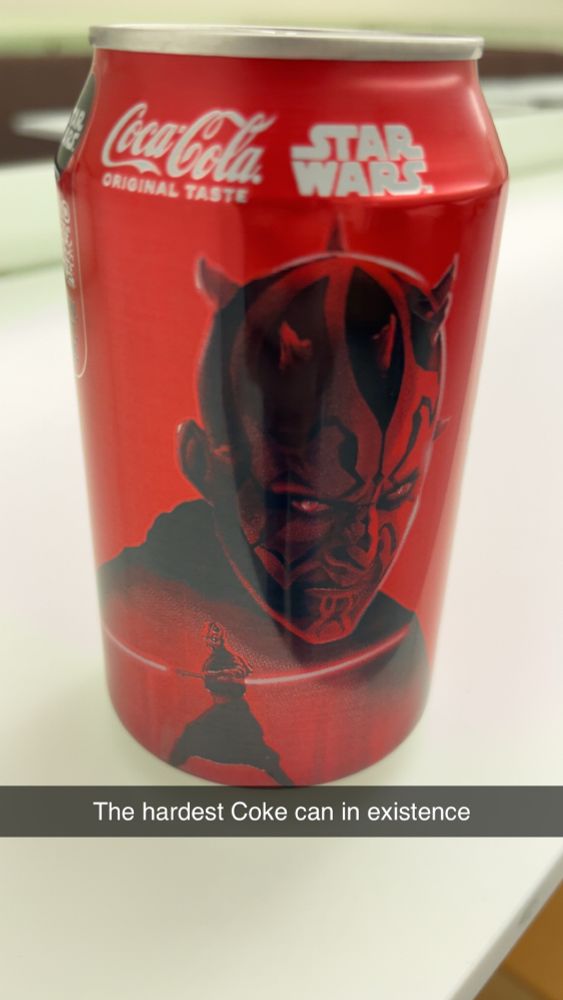 Darth Maul on a can of Coke