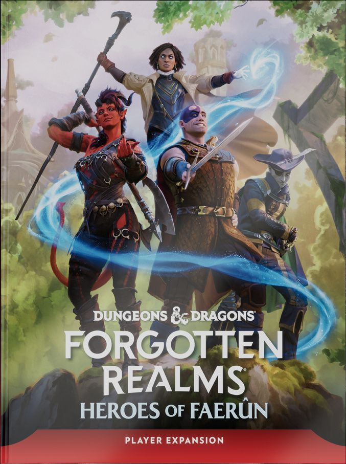 The cover to DnD - Forgotten Realms - Heroes of Faerun

it depicts a group of adventurers, I suspect I'm supposed to know at least one of them, doesn't the guy with the blue face markings have a hamster or am I getting that totally wrong?!