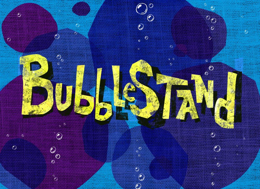Title card for the SpongeBob episode “Bubblestand”