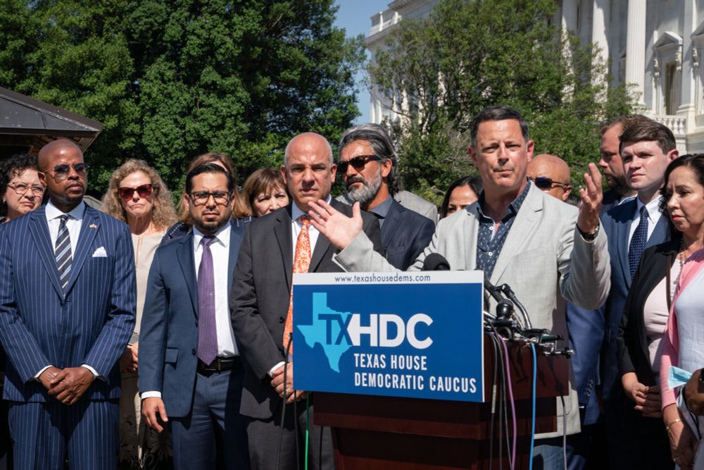 Image of the Texas House Democratic Caucus standing together.