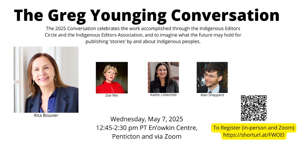The 2025 Conversation celebrates the work accomplished through the Indigenous Editors Circle and the Indigenous Editors Association, and to imagine what the future may hold for publishing stories by and about Indigenous peoples.