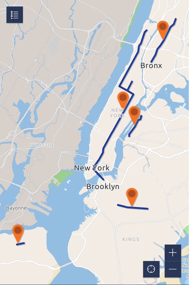 Routes through NYC boroughs for Summer Streets program