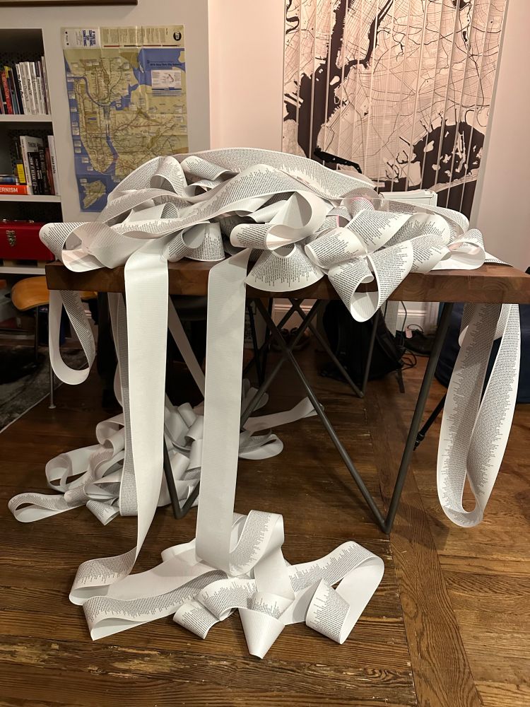 The receipt is so long it’s spilling onto the ground