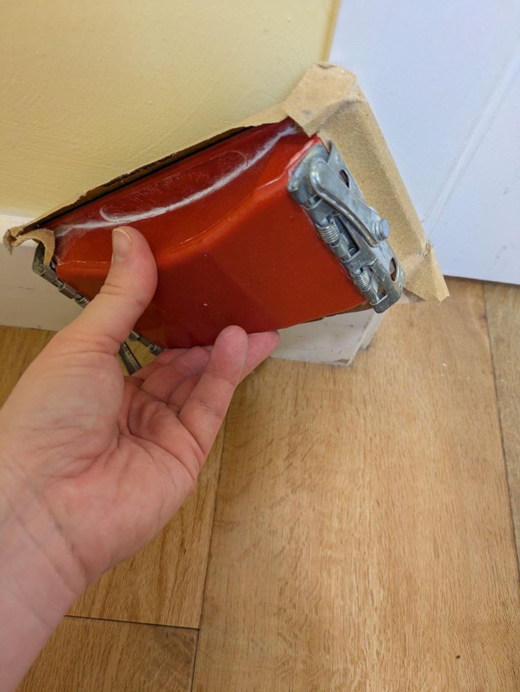 Sanding a door frame