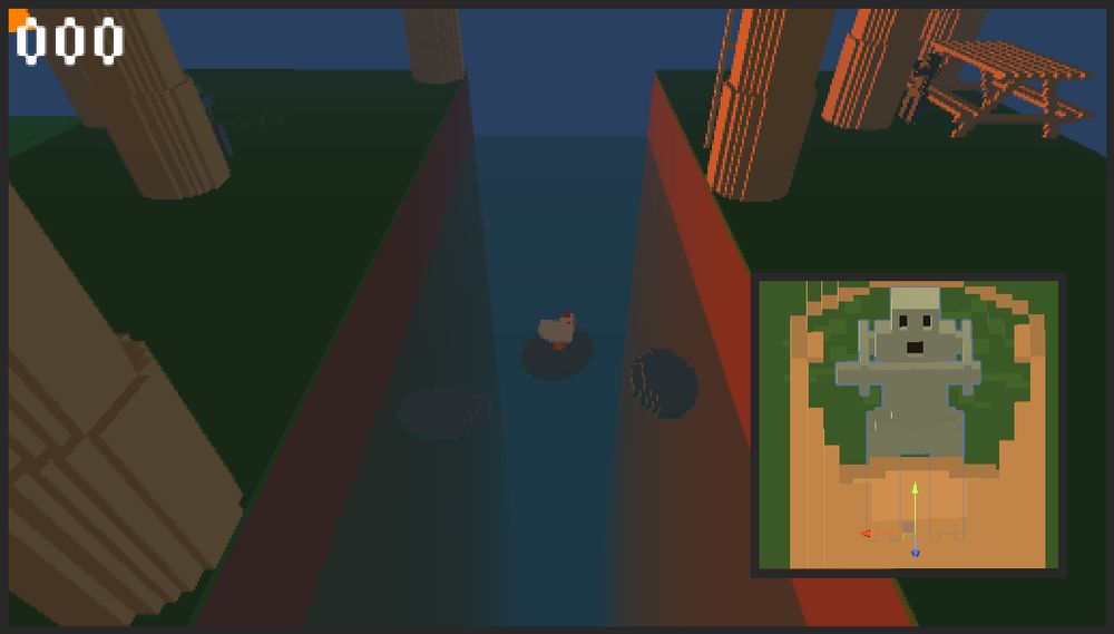 I added in the robocops as statues! The dead black faces remind me of Lego Mario.