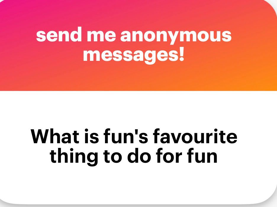 What is fun's favourite thing to do for fun