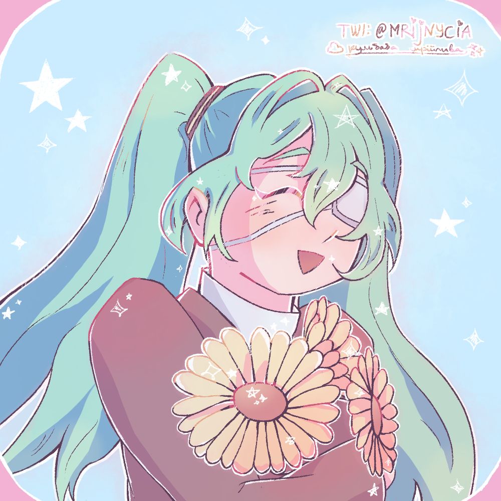 fanart of hatsune miku from the song "monitoring (best friend remix)" by deco*27