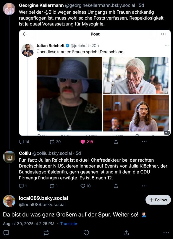 Ein alter Thread, in dem ein stark nach Bot riechender Account viel zu spät einen pseudoironischen Kommentar ablässt.