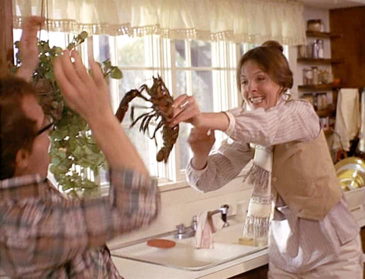 Diane Keaton in Annie Hall lobster scene. 
