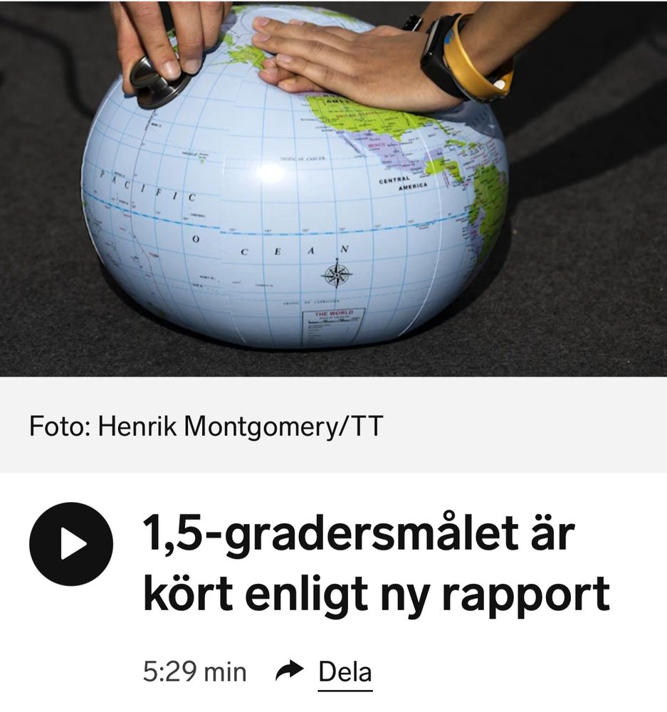 SR
1,5-gradersmålet är kört enligt ny rapport 