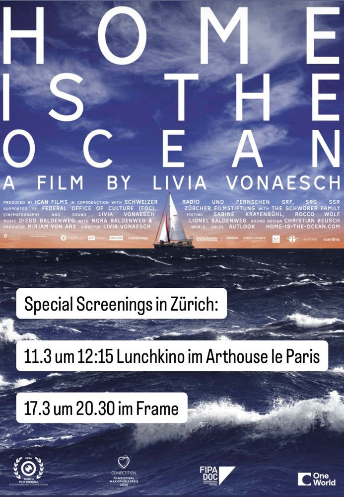 Special Screenings in Zürich: 

11.3 um 12.15 Lunchkino im Arthouse le Paris

17.3 um 20.30 im Frame