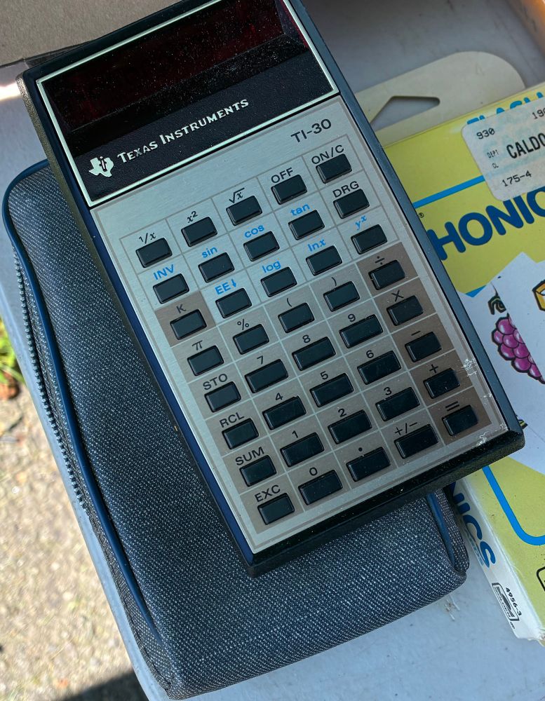 A TI-30 calculator