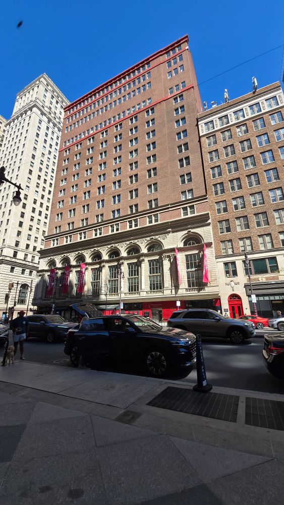 Outside the closed University of the Arts - Terra Building. This is where I earned my animation degree.