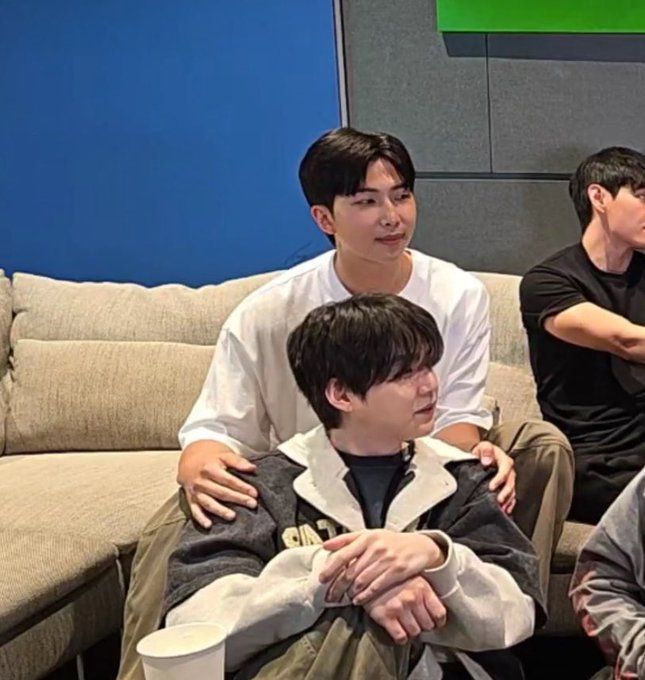 Namjoon and Yoongi from the recent ot7 live