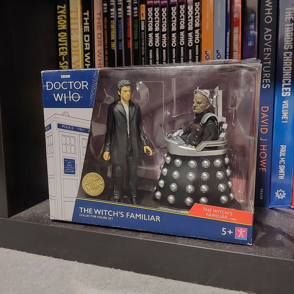 A set of Doctor Who figures from the episode The Witch's Familiar, featuring the Twelfth Doctor and Davros.