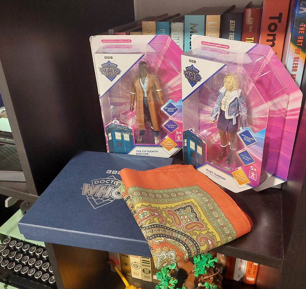 Ncuti Gatwa and Millie Gibson as the Doctor and Ruby Sunday in Action Figure form from Character Options.