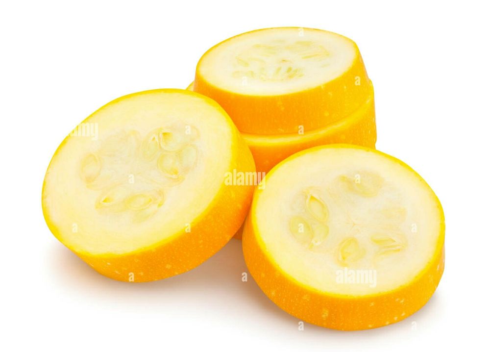 sliced yellow squash
