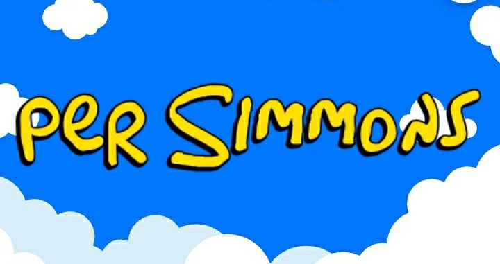 simpsons font but it says "persimmons" instead