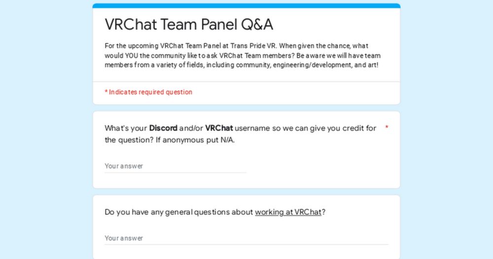 VRChat Team Panel Q&A