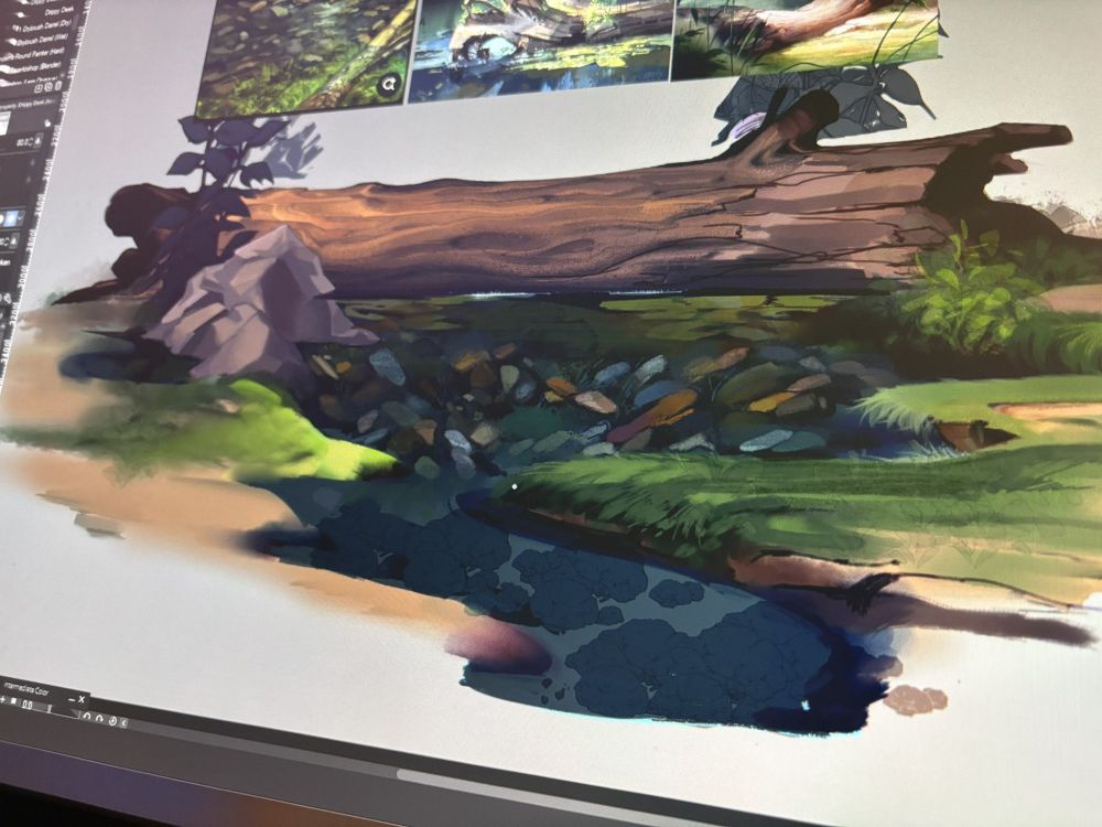 A WIP of a background for a client piece by luxebytes.