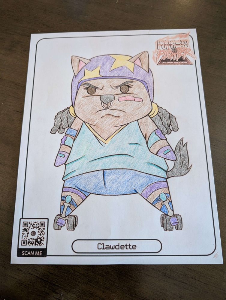 AnnaMaria coloring using colored pencils.