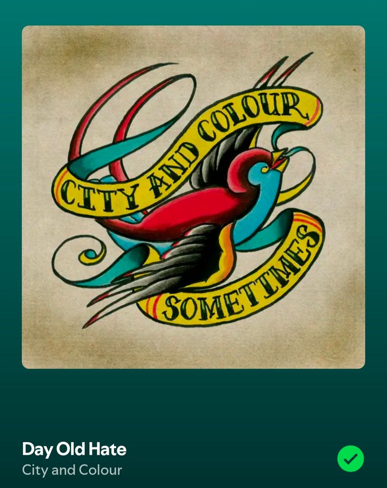 The album cover of City and Colour Sometimes