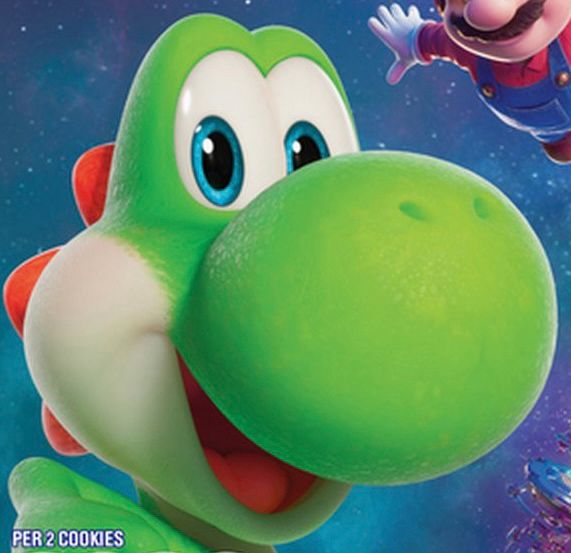 Yoshi as seen in The Super Mario Galaxy Movie (2026)