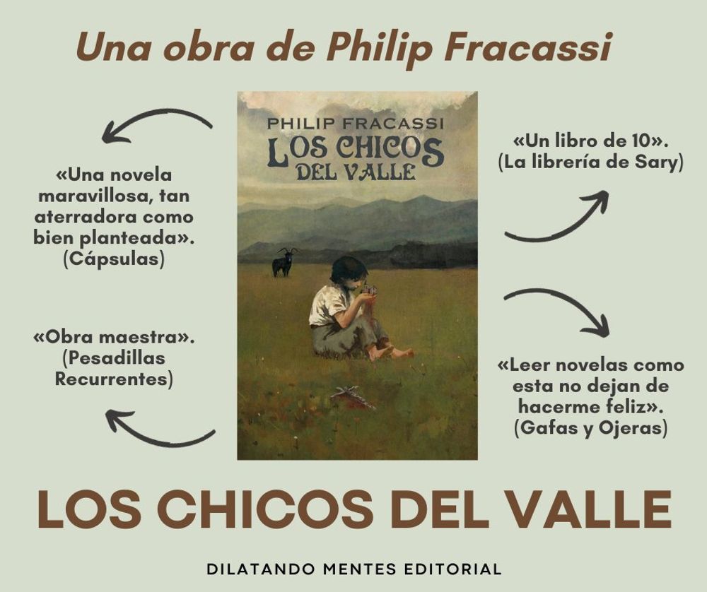 Dilatando Mentes publicará el lunes 19 de junio la novela LOS CHICOS DEL  VALLE, la nueva y explosiva obra de Philip Fracassi – Distópolis