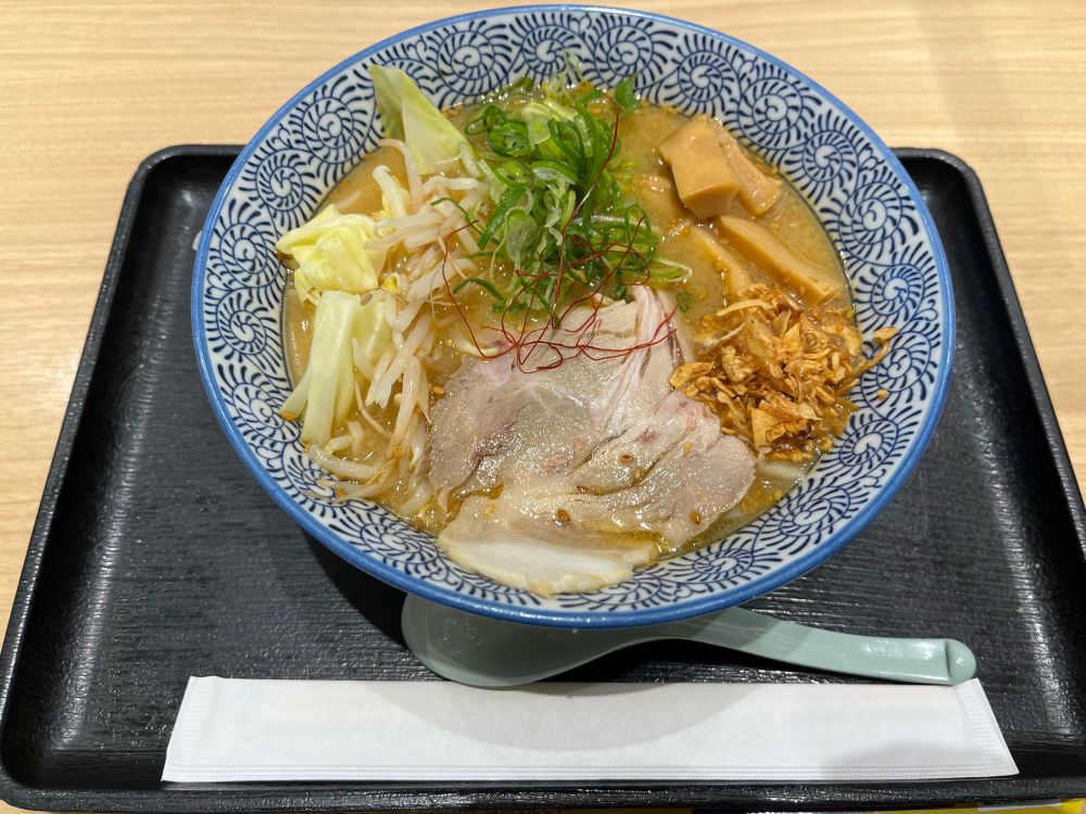 山梨のラーほーっていう食べ物（ラーメンに見せかけてほうとう麺です🍜）