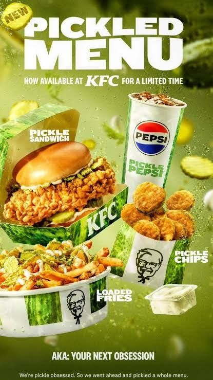 Kfc new pickle menu